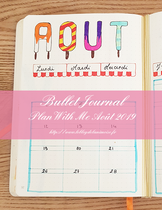 BULLET JOURNAL : Plan With Me Août