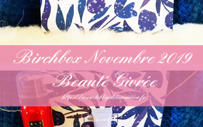 Birchbox Novembre 2019 : Beauté Givrée